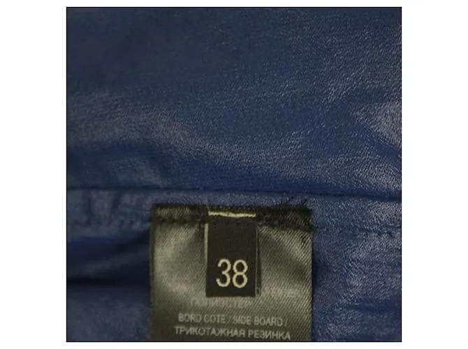 Barbara Bui Azul Poliéster Trench Una Pieza Pull Over Chaqueta tamaño 38 / S 
