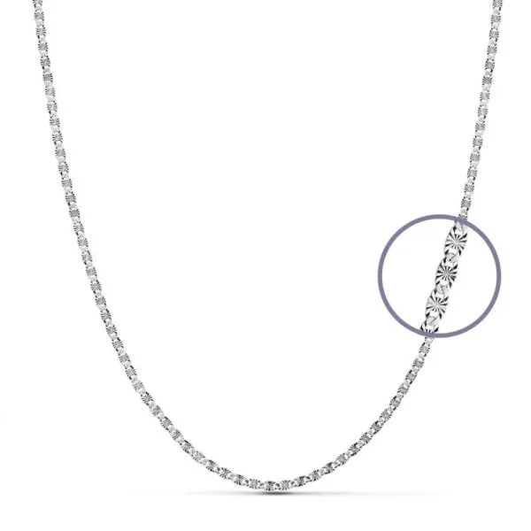 Cadena Oro Blanco 40 cm.
