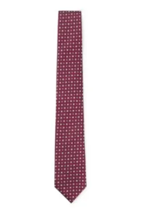 Corbata de mezcla de seda con estampado en jacquard