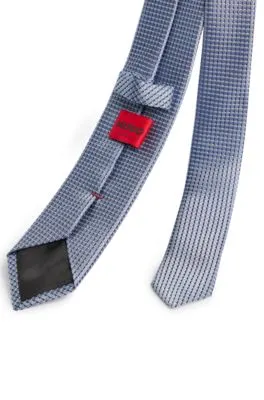 Corbata de mezcla de seda con motivo en jacquard