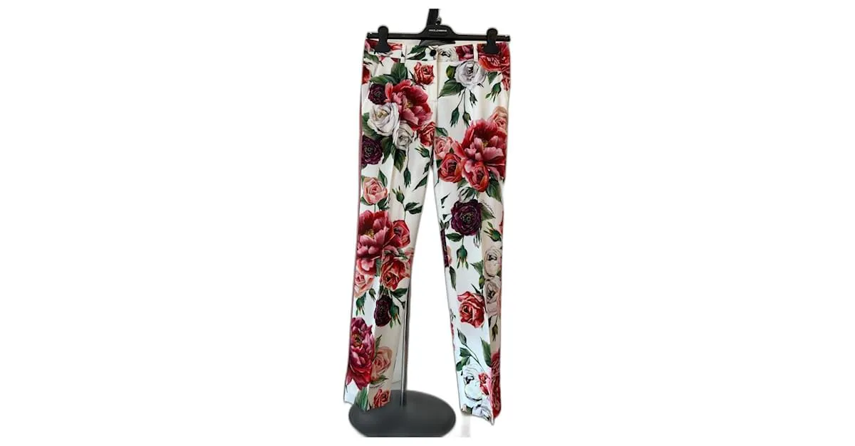 Dolce & Gabbana Pantalones, polainas Multicolor 