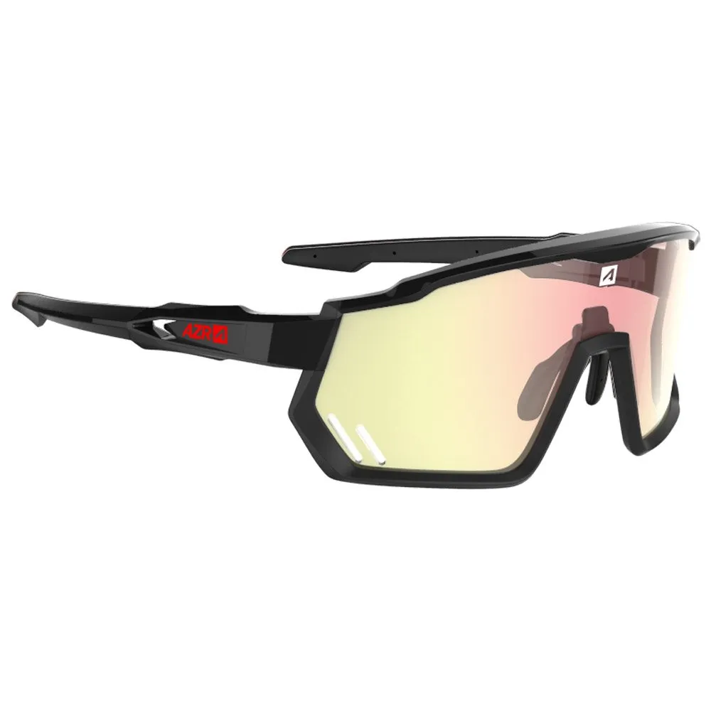Gafas AZR Pro Race Rx Noire Vernie Irisé Rouge Photochromique