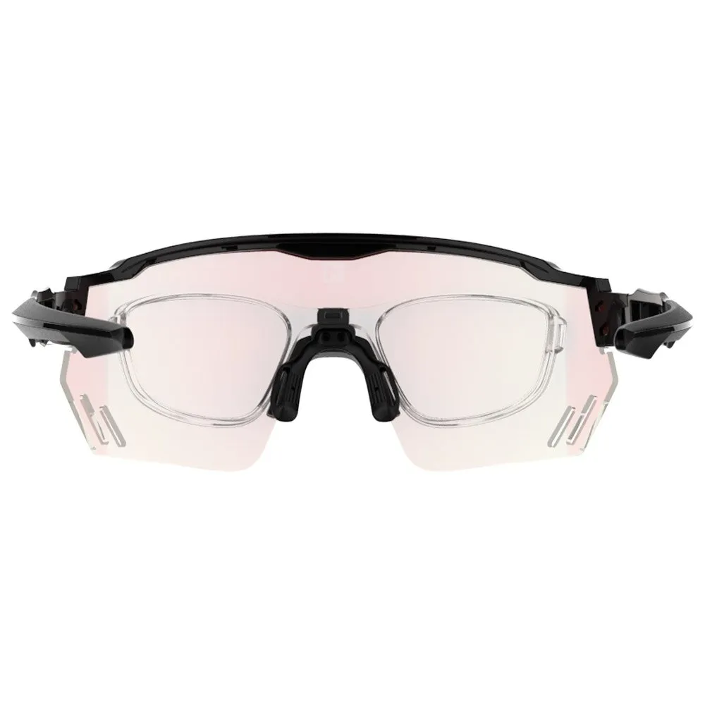 Gafas AZR Race Rx Noire Vernie Irise Rouge Photochromique