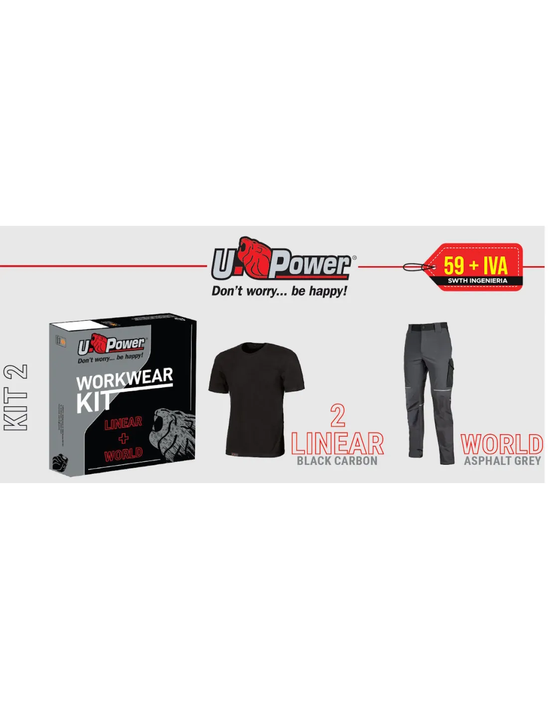 Kit 2 Workwear Linear Word Upower