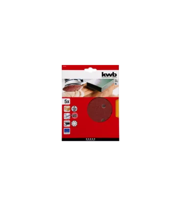 KWB Acc. 5 Discos de lija D.150mm Grano 240