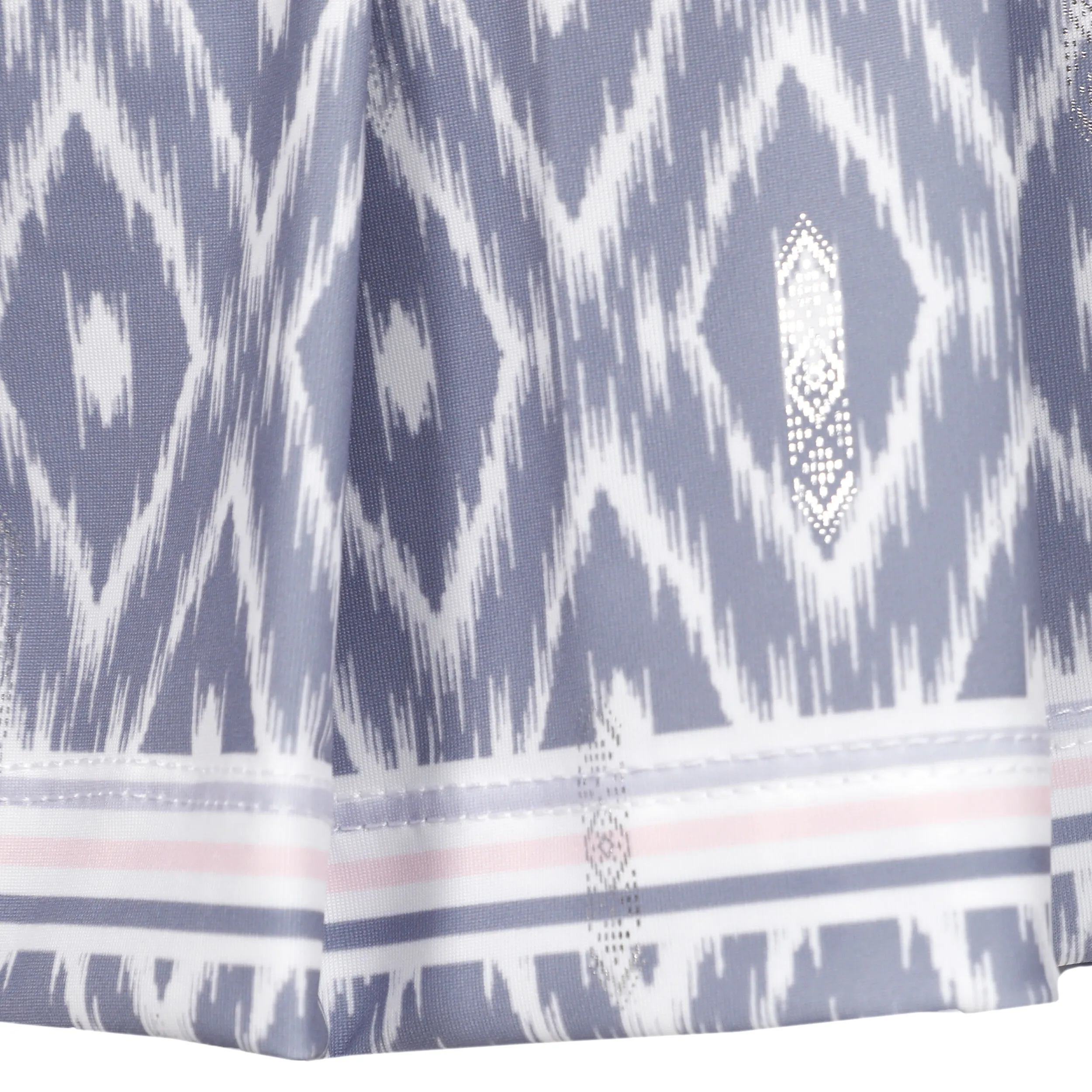 Metallic Ikat Pleated Falda Mujeres