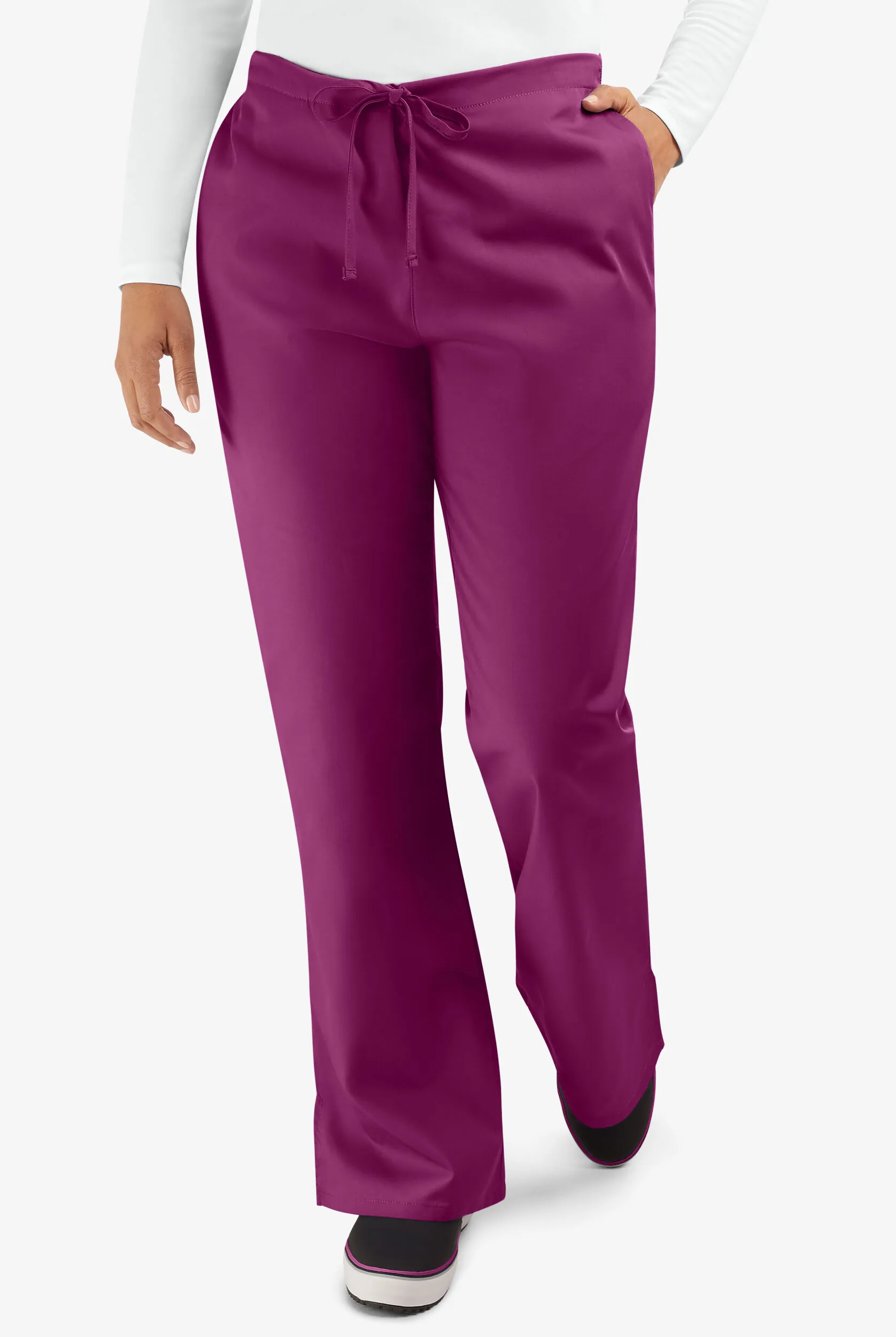 Pantalón médico Cherokee Workwear con cordón ajustable y piernas acampanadas para mujer