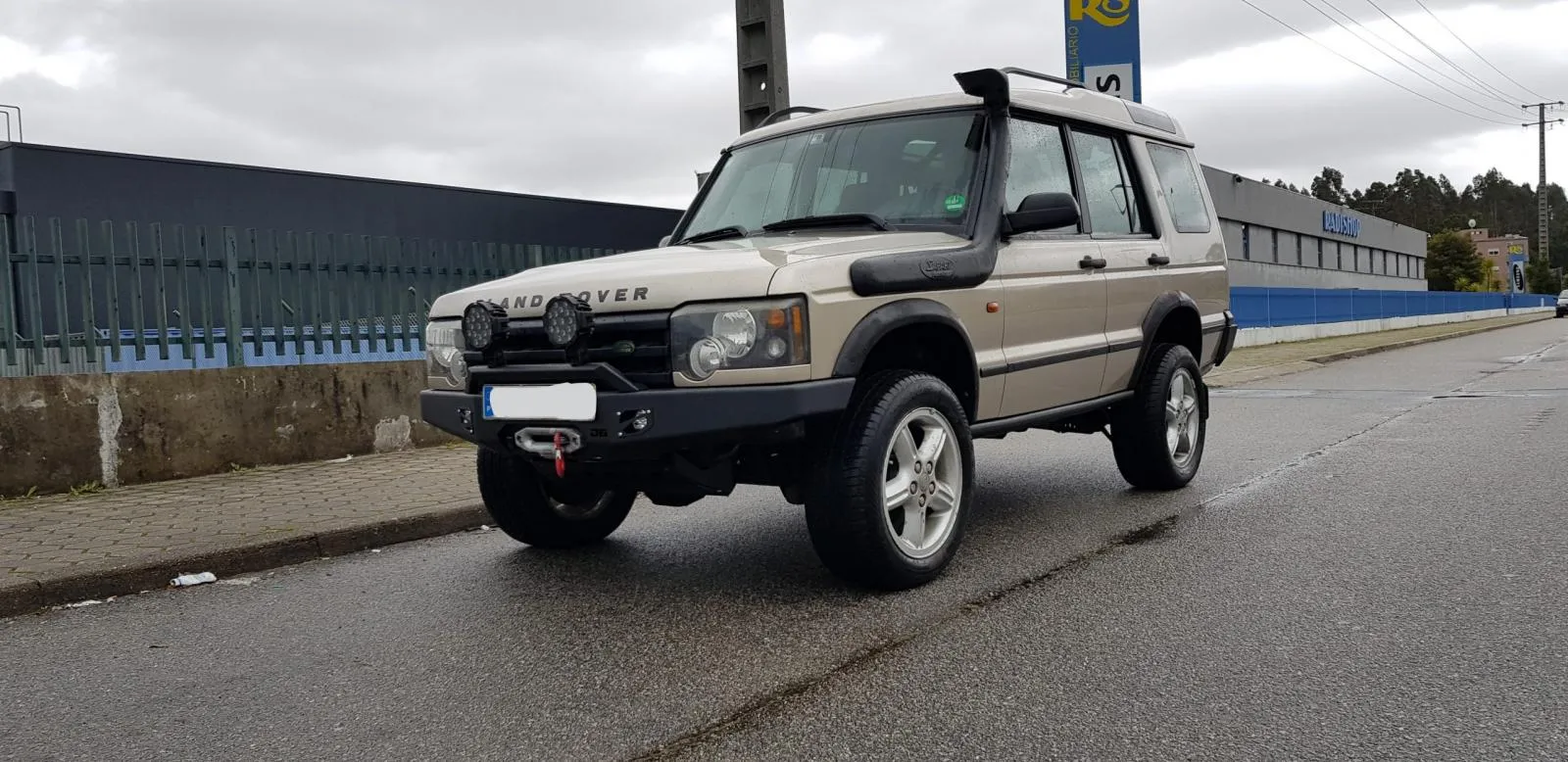 Paragolpes en Acero con soporte de winch Discovery II 2002-2004 (restyling)