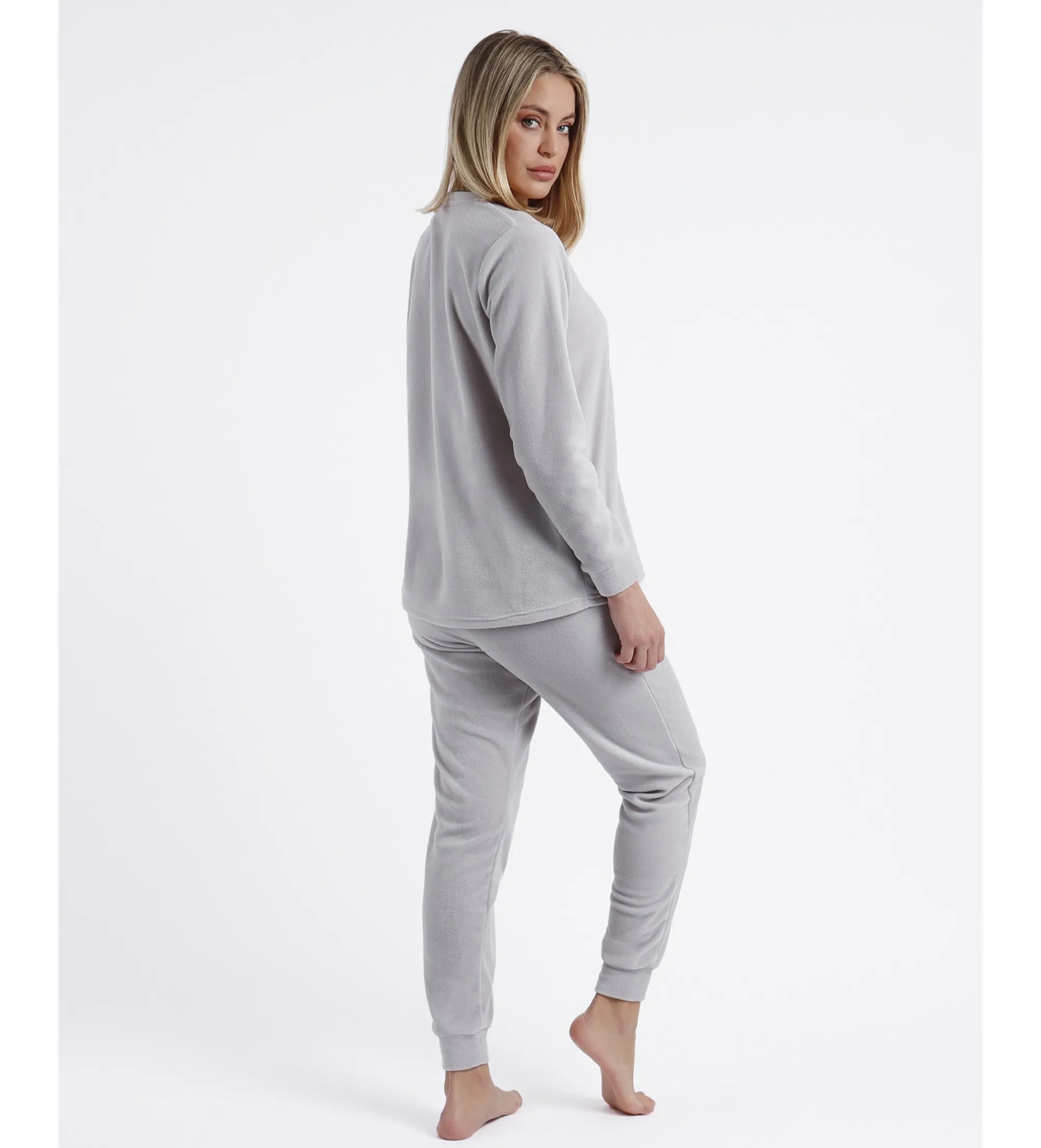 Pijama Calentito Manga Larga Morning Mouse gris