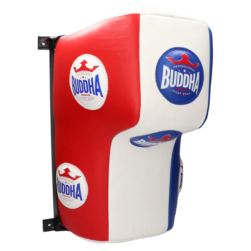 Saco Cuadrado Profesional Buddha Thailand Piel Blanco-Rojo-Azul