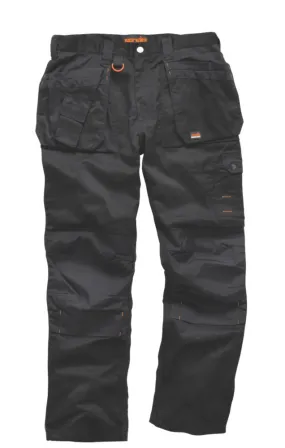Scruffs Worker Plus, pantalones de trabajo, negro (cintura 34, largo 29)