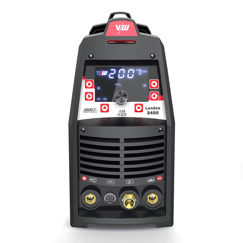 Soldador Inverter LONDON 2400 DIGITAL TIG AC/DC 200P ALU MMA - VECTOR WELDING