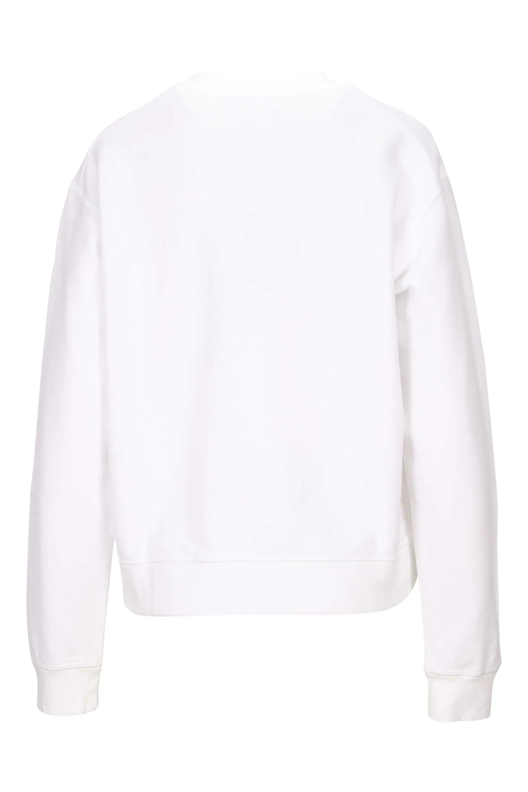 Sudadera blanca con maxilogo 