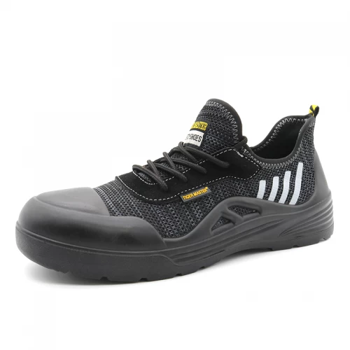 TM3204 Zapatos de seguridad laboral con punta de acero resistente al deslizamiento de aceite y protección antipinchazos para el 