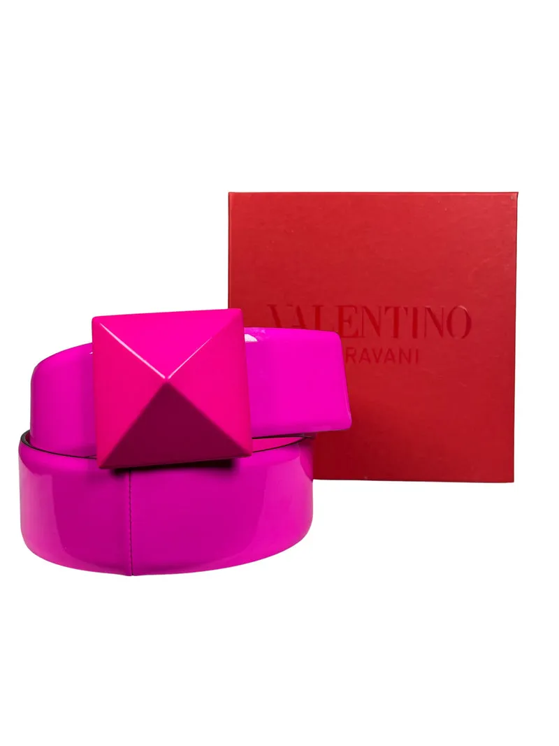 VALENTINO Cinturón One Stud 40 Charol