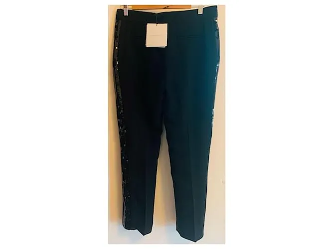 Victoria Beckham Pantalones, polainas Negro 
