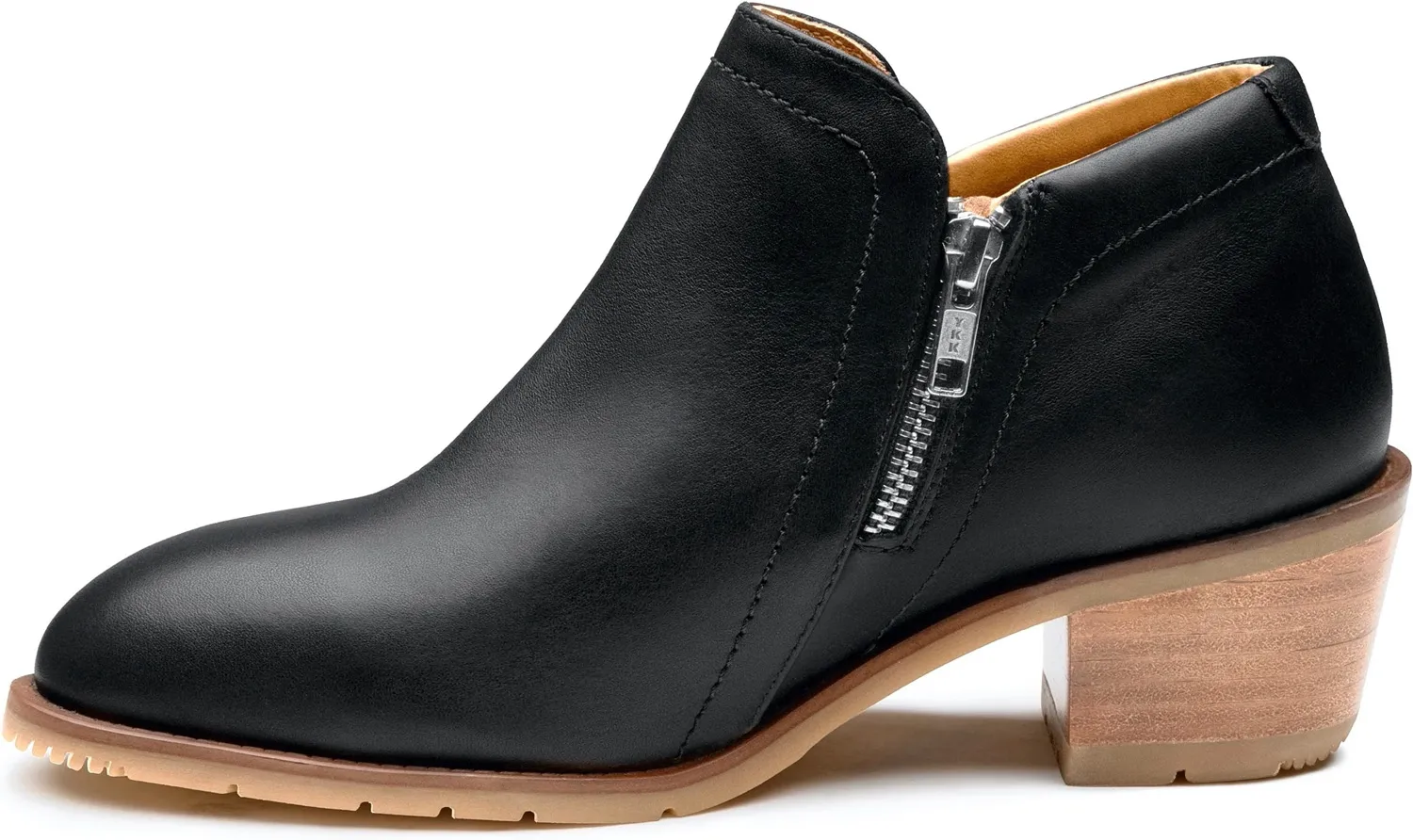 XENA WORKWEAR  Women's Gravity Safety Shoe, Black, Steel Toe, Side Zipper