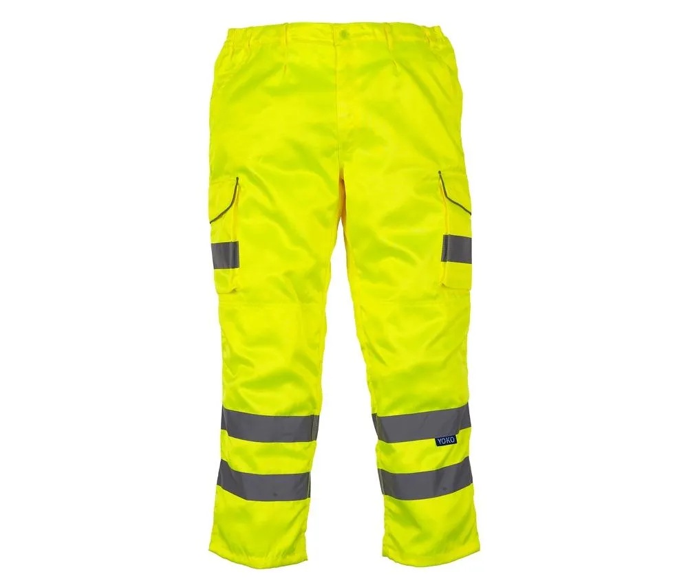 Yoko YK018T - Pantalones de trabajo de alta visibilidad - Hi Vis Yellow