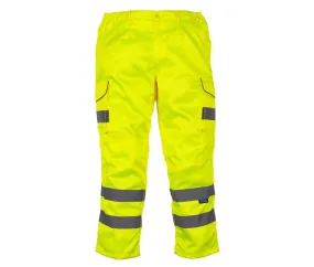 Yoko YK018T - Pantalones de trabajo de alta visibilidad - Hi Vis Yellow