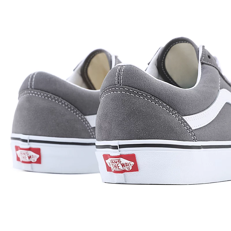 Zapatillas VANS clásicas y cómodas Sneakers deporte unisex OLD SKOOL  VN0A4BV5195 pewter/true white -gris blanco