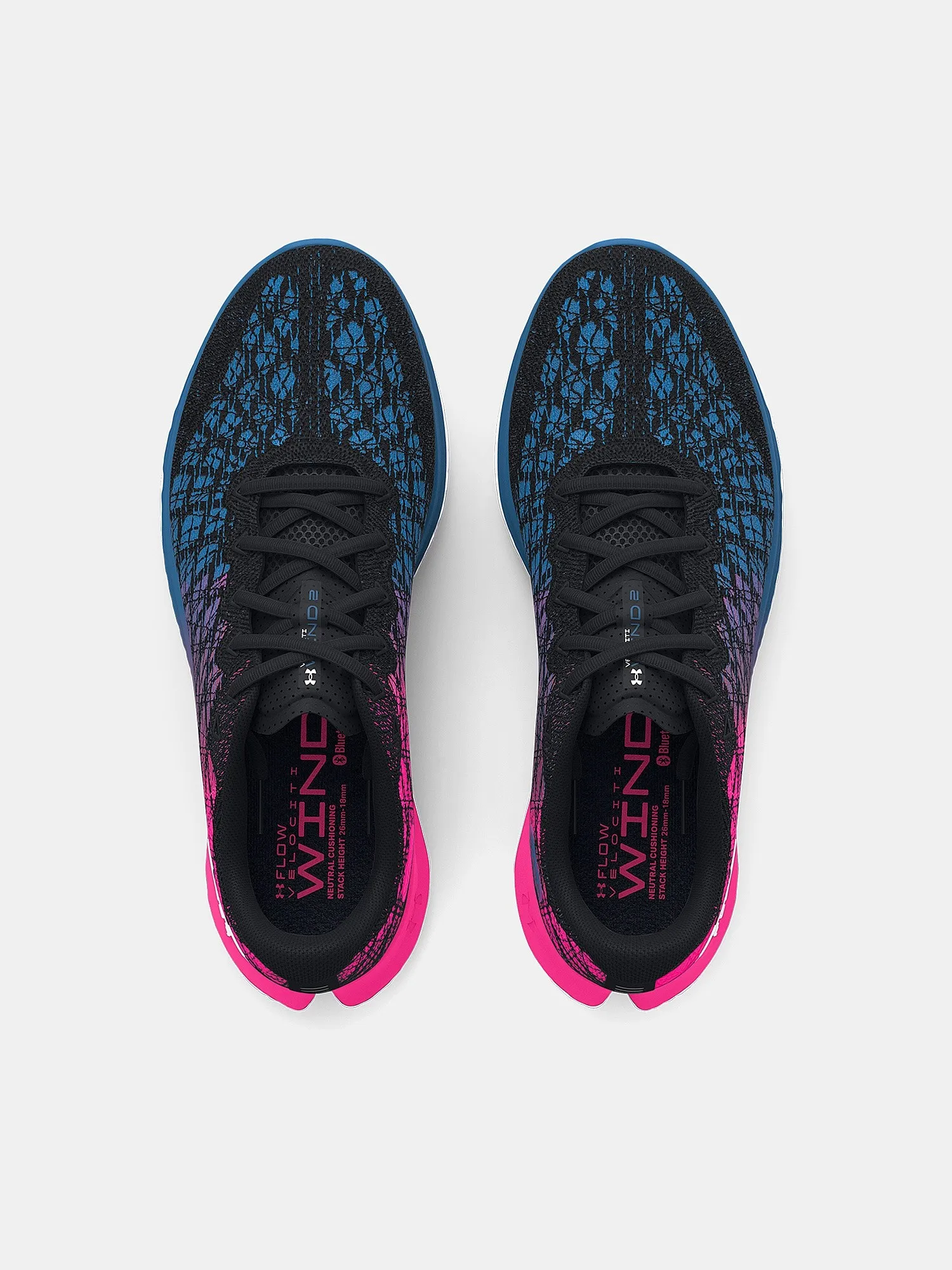 zapatos Under Armour  Flow Velociti Wind 2 - Black/Electro Pink - women´s